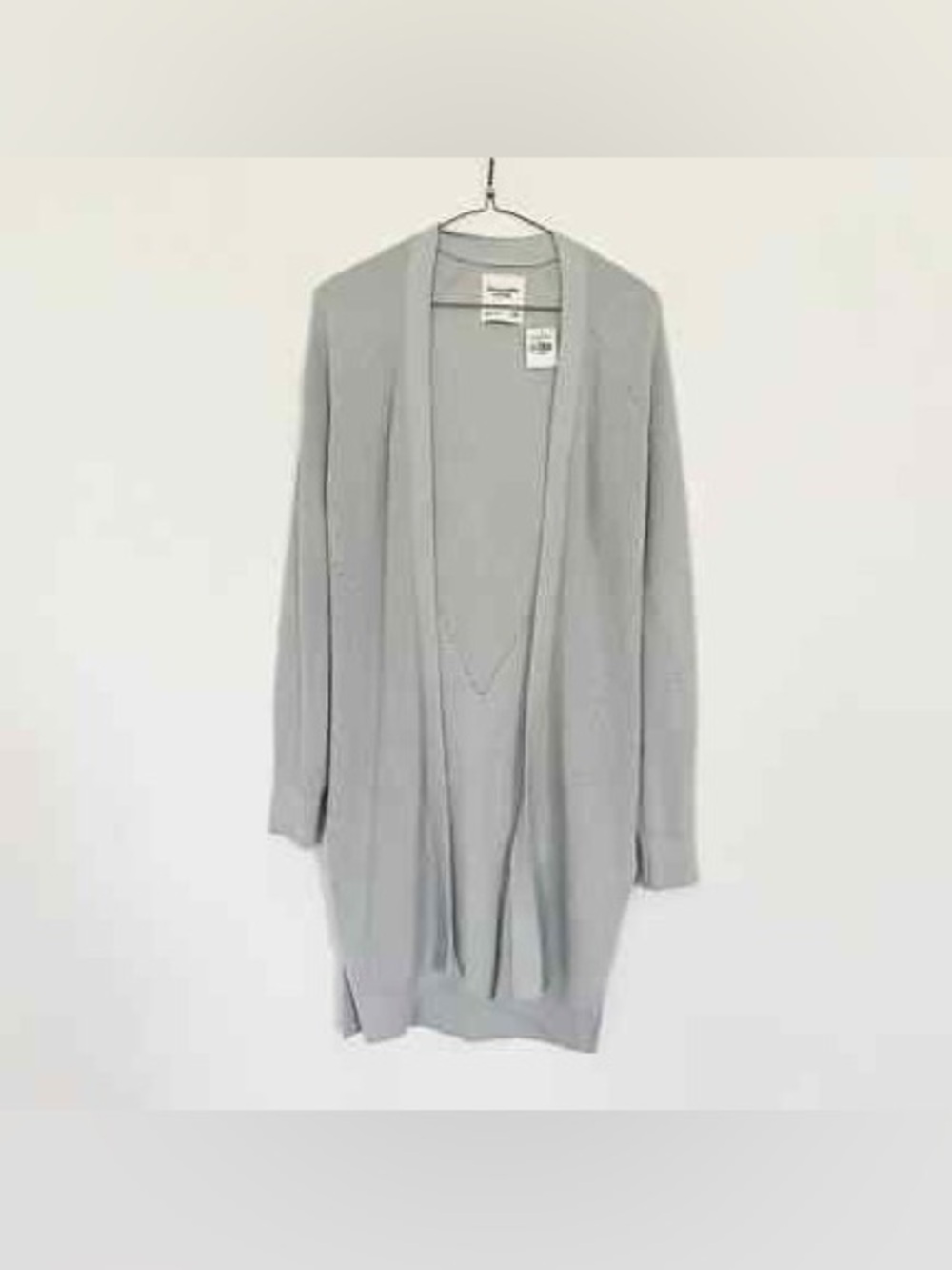 Abercrombie & Fitch Ribbed Knit Open-Front Duster Cardigan Size Medium